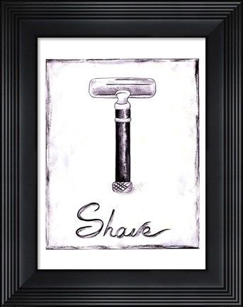 Framed Shave Print