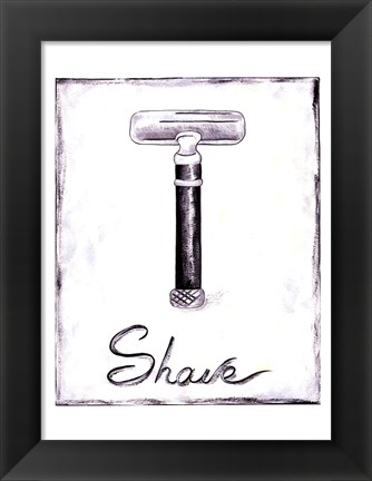 Framed Shave Print