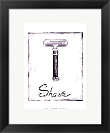Framed Shave Print
