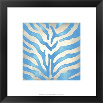 Framed Vibrant Zebra II Print