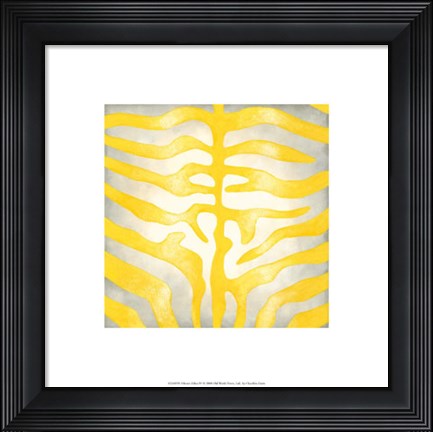 Framed Vibrant Zebra IV Print