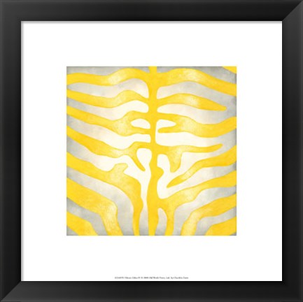 Framed Vibrant Zebra IV Print