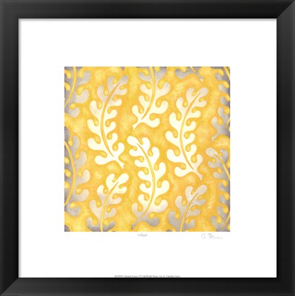 Framed Classical Leaves I Print