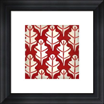 Framed Classical Leaves IV Print