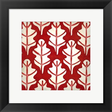 Framed Classical Leaves IV Print