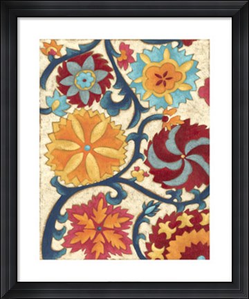 Framed Suzani Splendor II Print