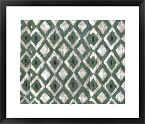 Framed Silk Road Ikat I Print