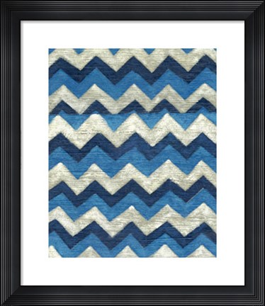 Framed Silk Road Ikat IV Print