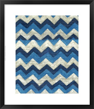 Framed Silk Road Ikat IV Print