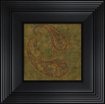 Framed Old World Paisley I Print