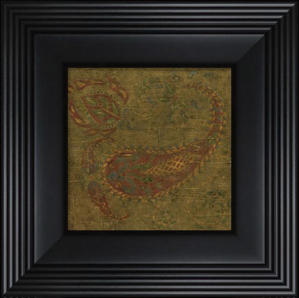 Framed Old World Paisley II Print