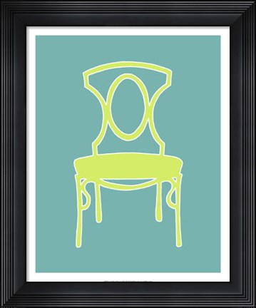 Framed Graphic Chair I Print