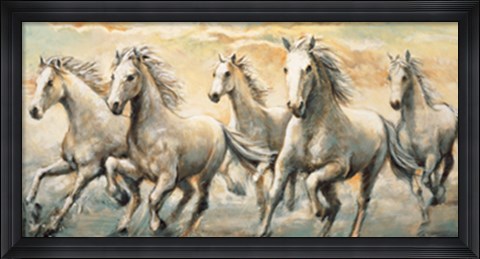 Framed Wild Horses Print