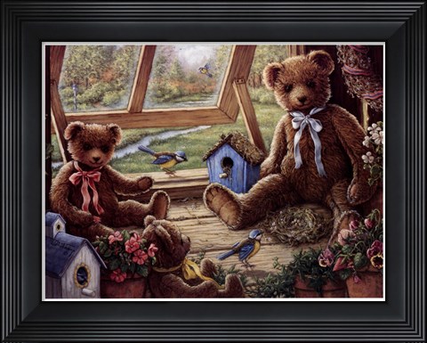 Framed Garden House Tenants Print