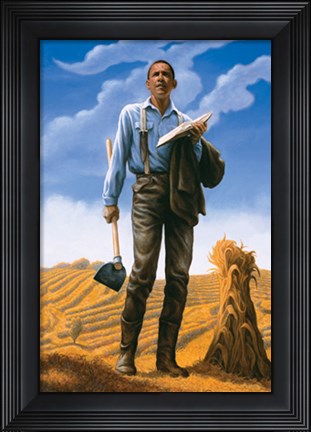 Framed Hope: Barack Obama Print