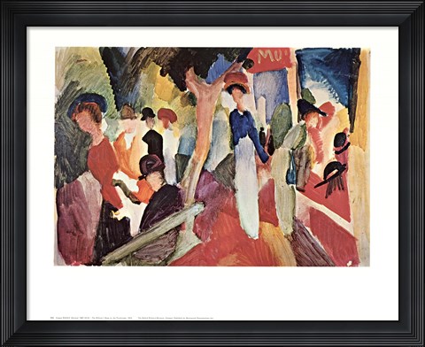 Framed Milliner's Shop Print