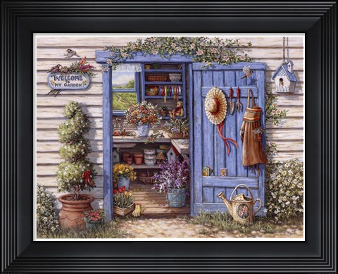 Framed Welcome To My Garden Print