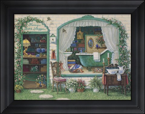Framed Fancy Bath Shoppe Print