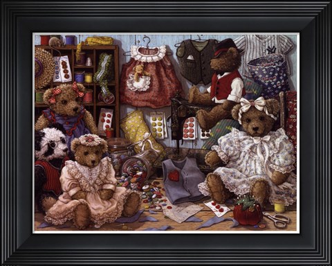 Framed Teddy Bear Wear Print