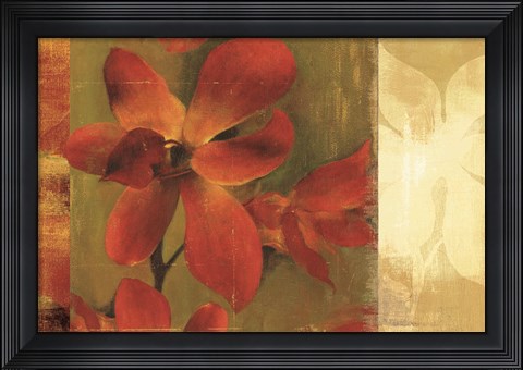 Framed Crimson Garden Print