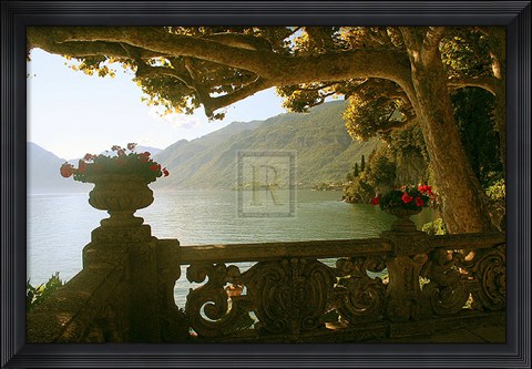 Framed Lakeside Romance II Print