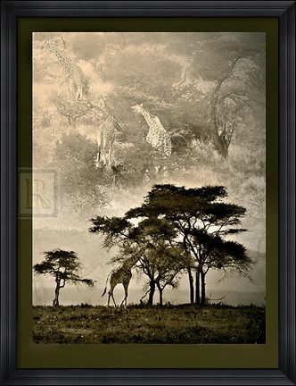 Framed Tanzanian Landscape Print
