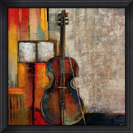 Framed Violincello Print