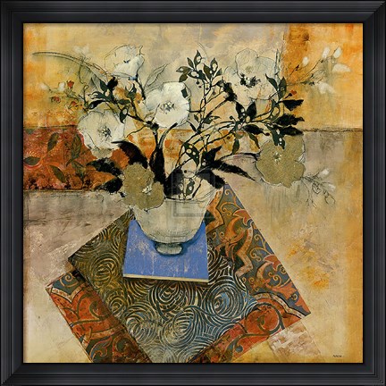 Framed Patchwork Floral Print