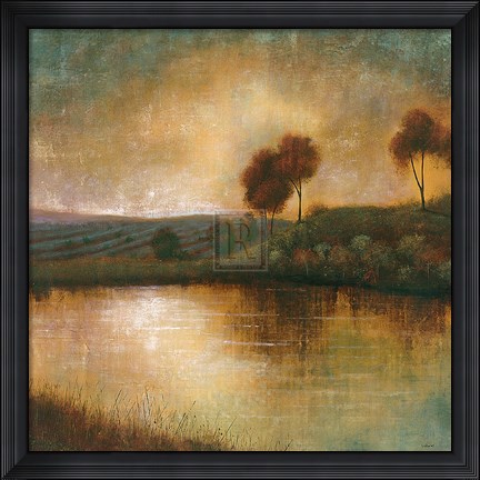 Framed Flow Into Dusk Print