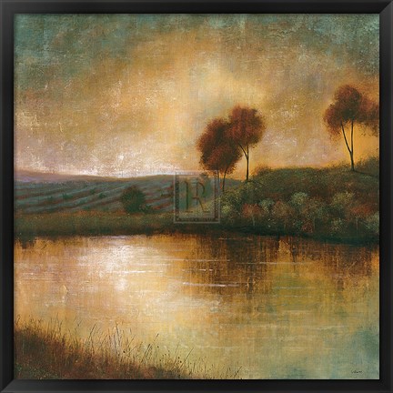 Framed Flow Into Dusk Print
