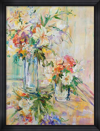 Framed White Still Life Print