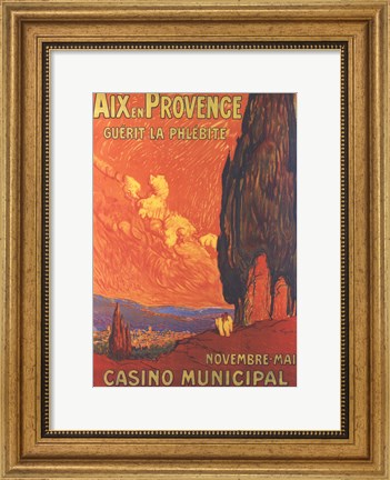 Framed Aix En Provence Print