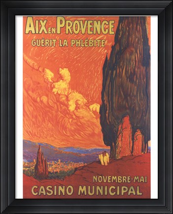 Framed Aix En Provence Print