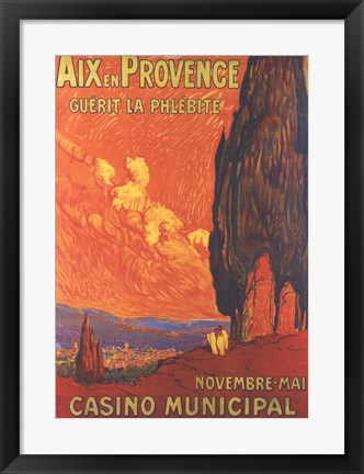 Framed Aix En Provence Print