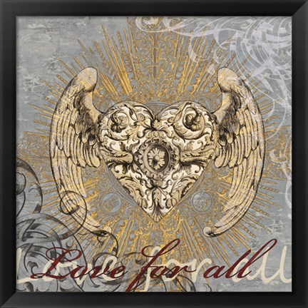 Framed Love for All Print