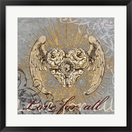 Framed Love for All Print
