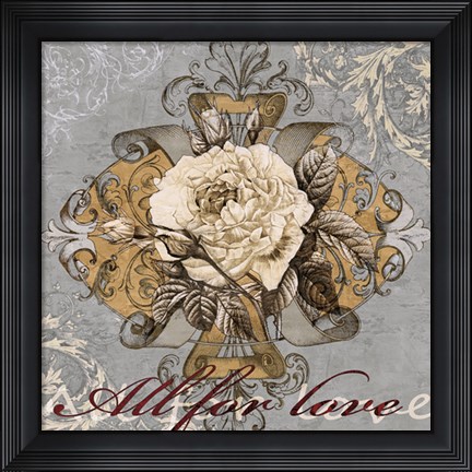 Framed All for Love Print