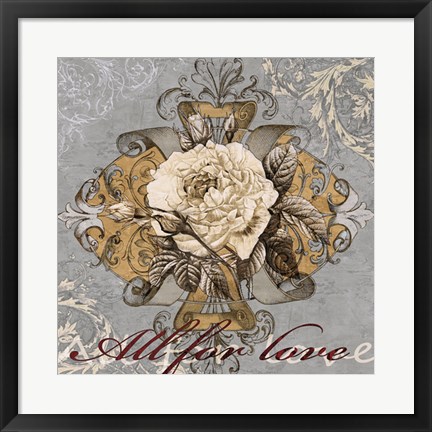Framed All for Love Print