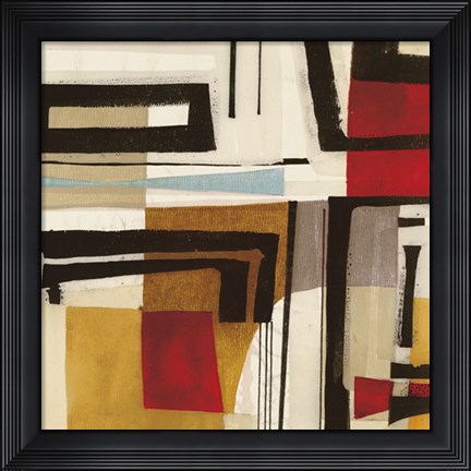 Framed Geometric I Print