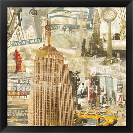 Framed In New York City Print