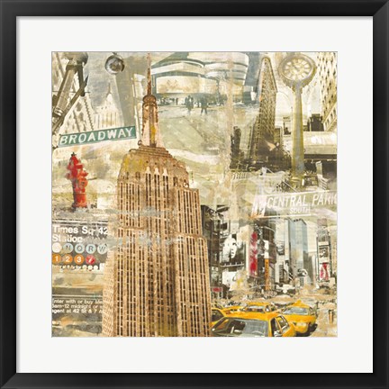 Framed In New York City Print