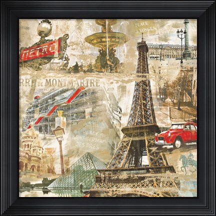 Framed In Paris Print