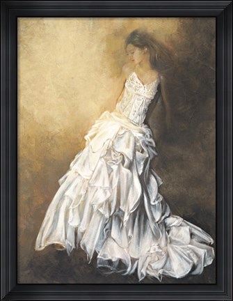 Framed Donna in bianco Print