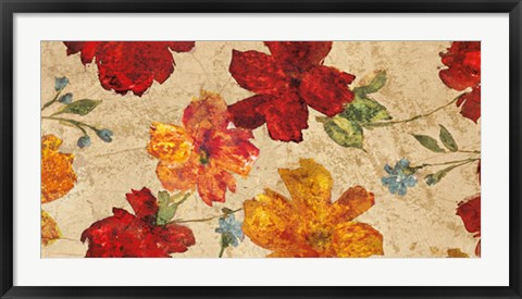 Framed Fleurs du printemps Print