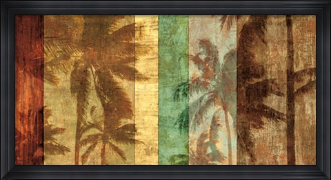 Framed Palm Shadows II Print