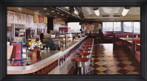 Framed New York Diner Print