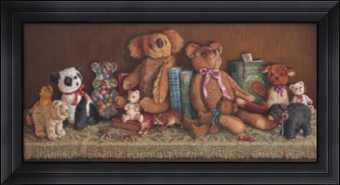 Framed Teddy Bear Collection Print