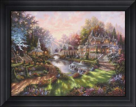 Framed Morning Glory Print