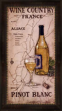 Framed Wine Country III Print