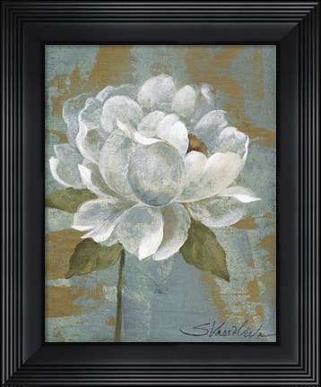 Framed Peony Tile I Print